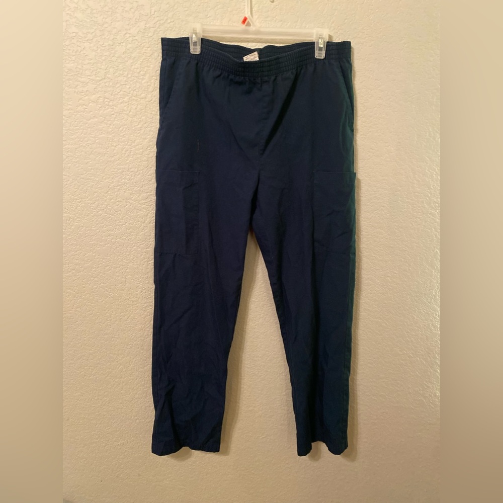 Dickies navy blue cargo scrub pants